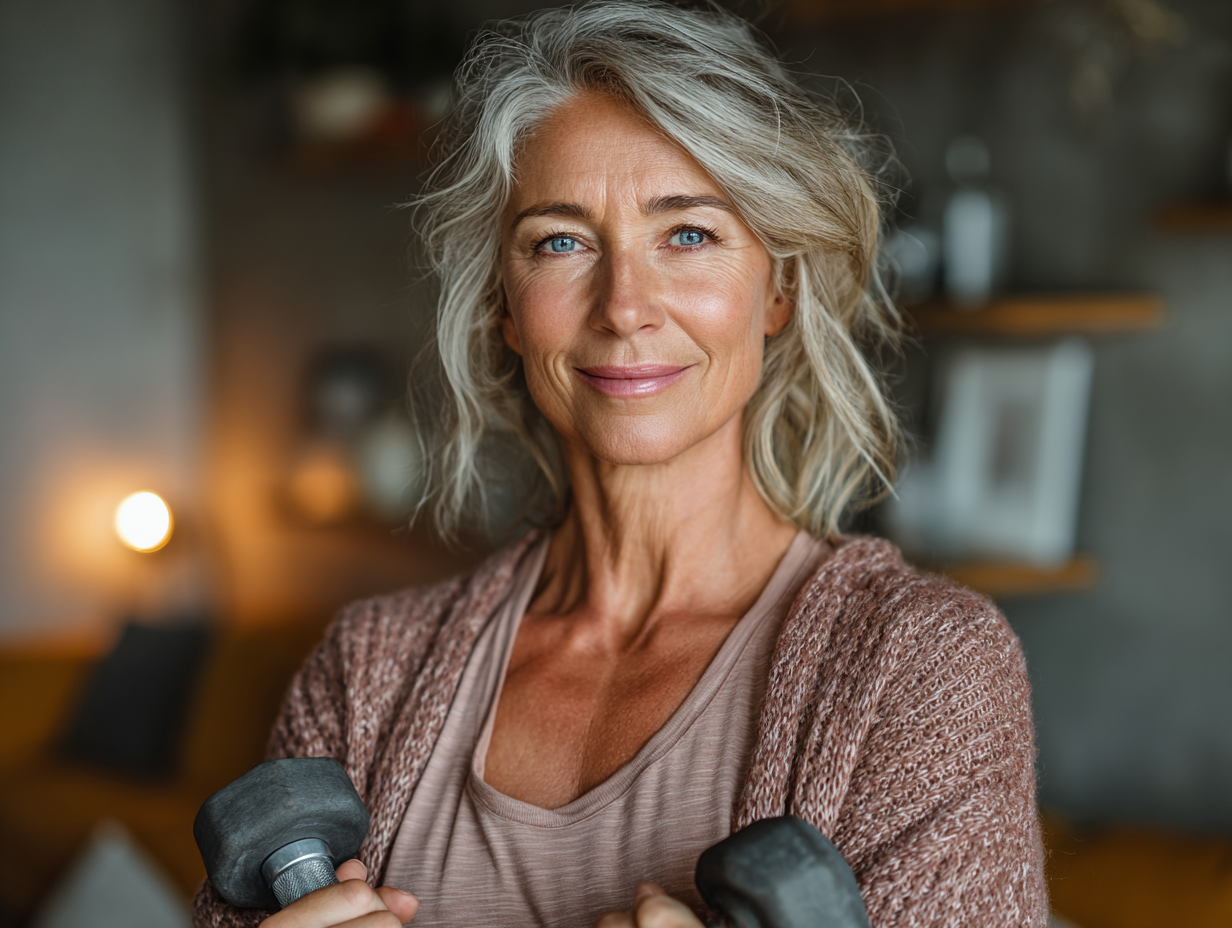 Възрастни хора практикуват йога на открито в парк